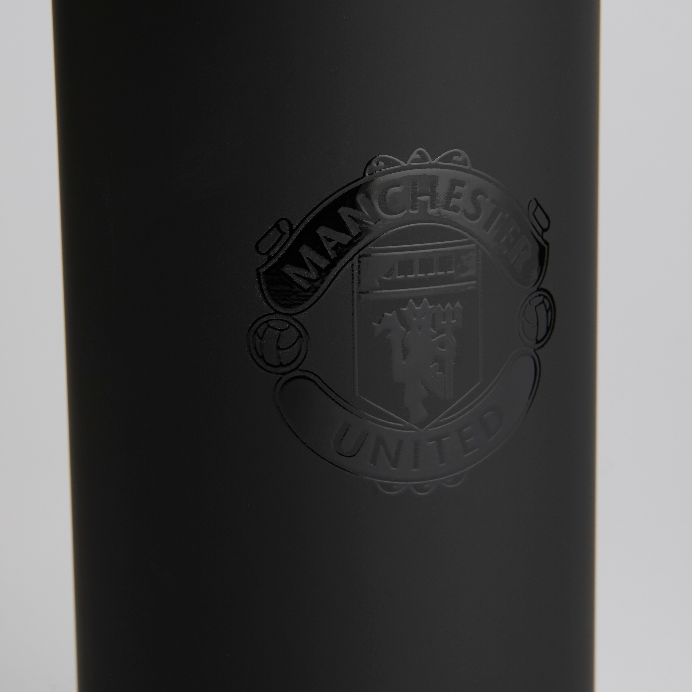 Manchester United PU Coated Bottle Black Black Detail [3-4]