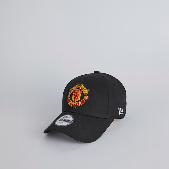Manchester United x New Era Kids Core 9Forty Cap Black Black
