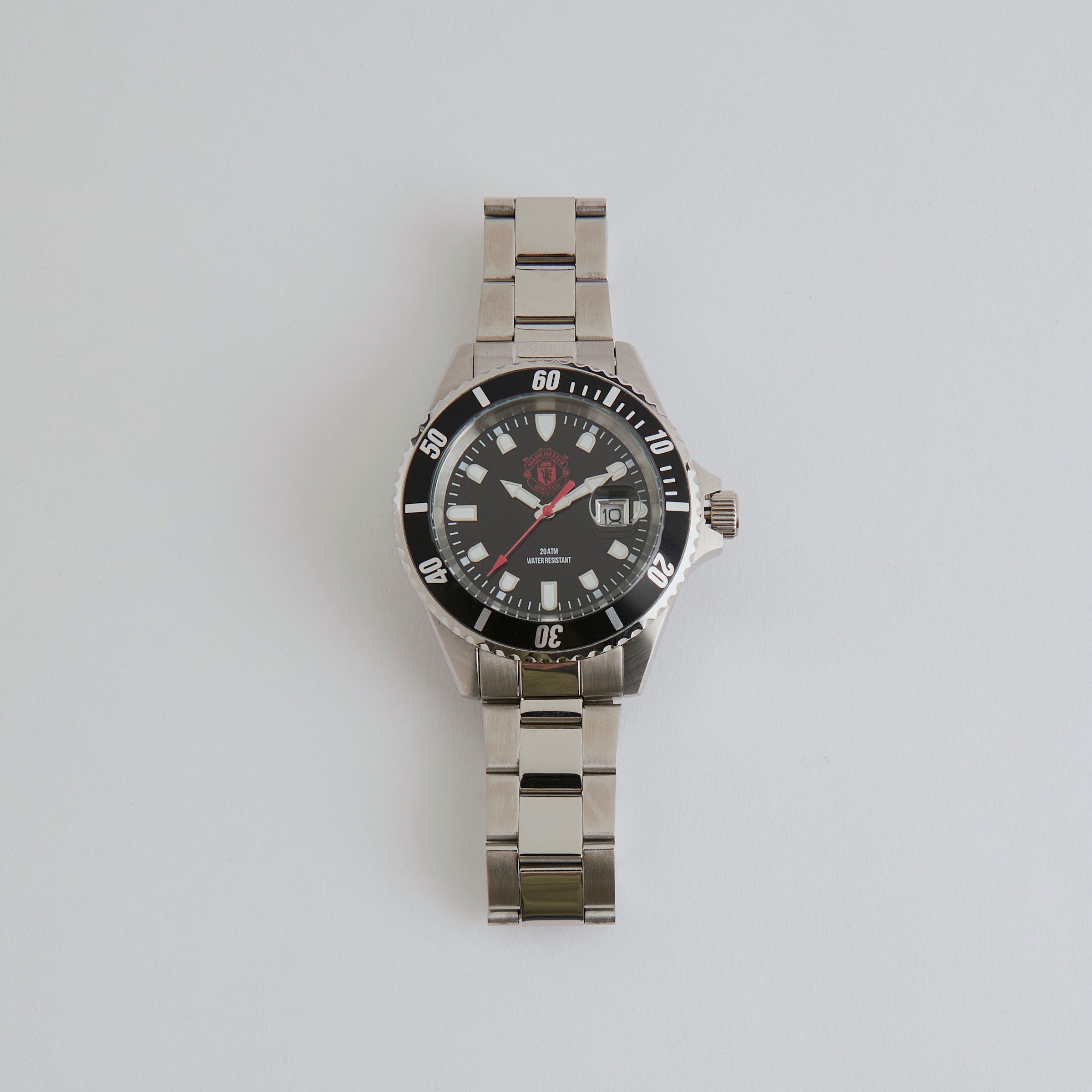 Manchester United Stainless Steel Watch Silver Argent Détail [3-6]