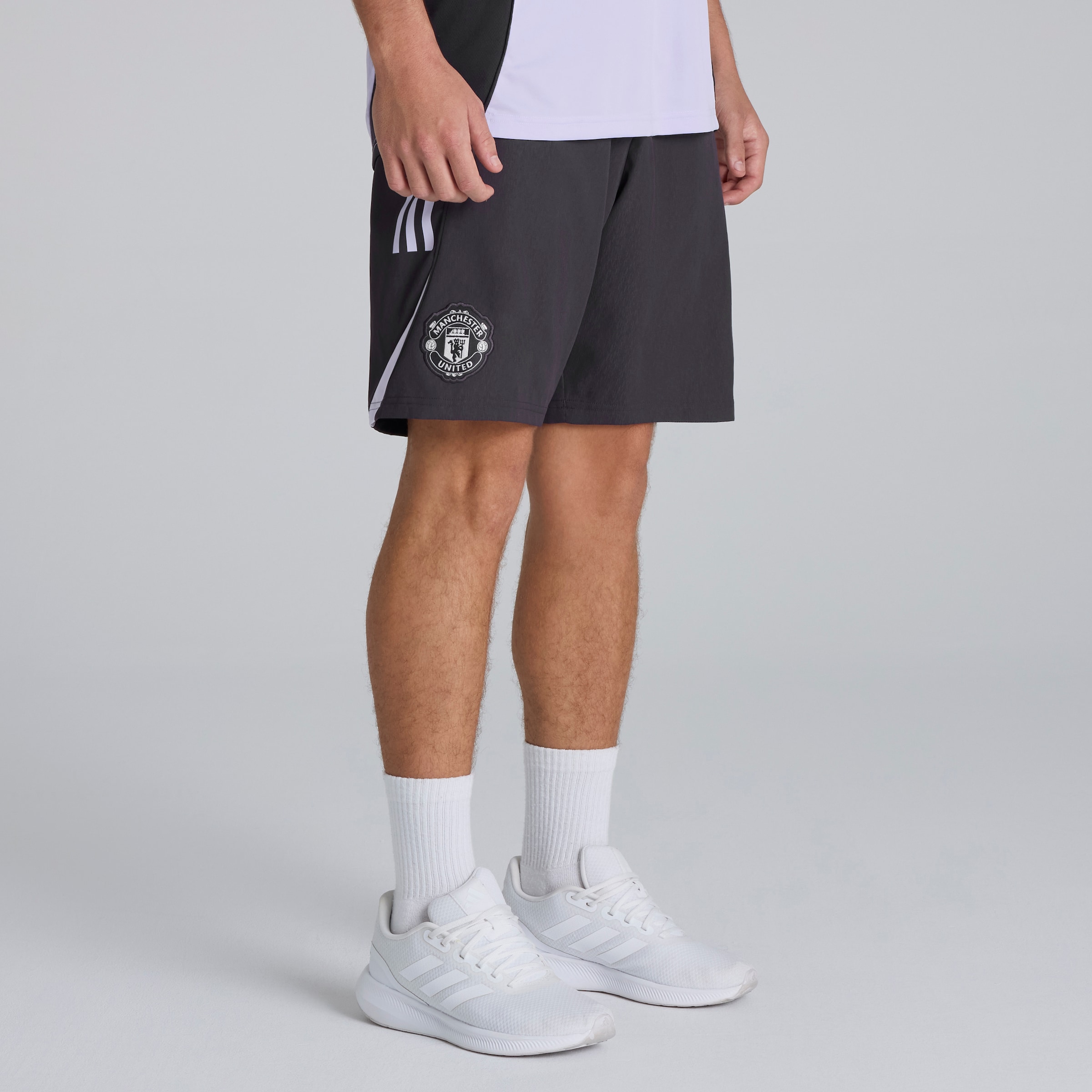 Manchester United Tiro 25 Competition Downtime Shorts Purple