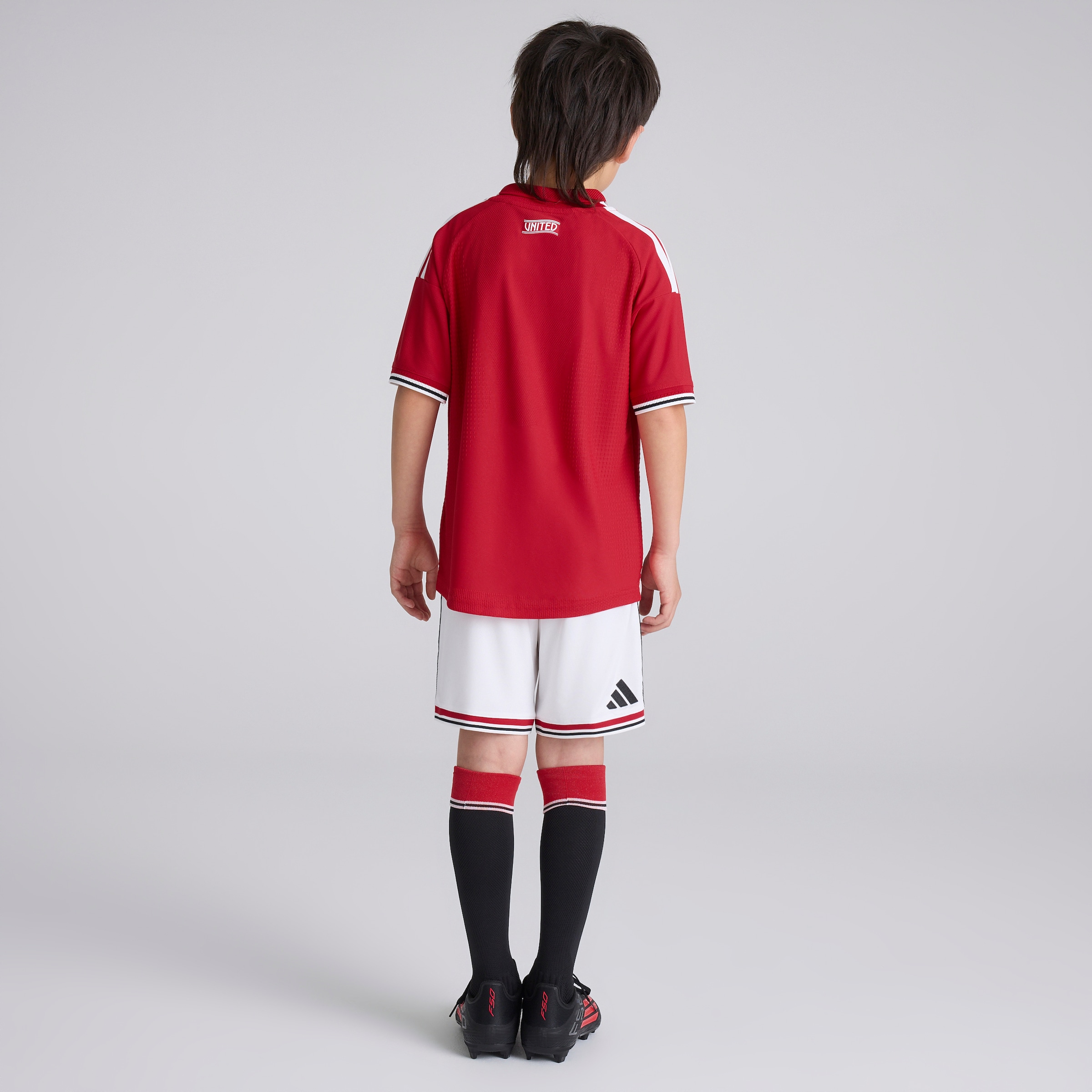 Manchester United Kids 26/27 Home Shorts White Blanc Détail [2-5]