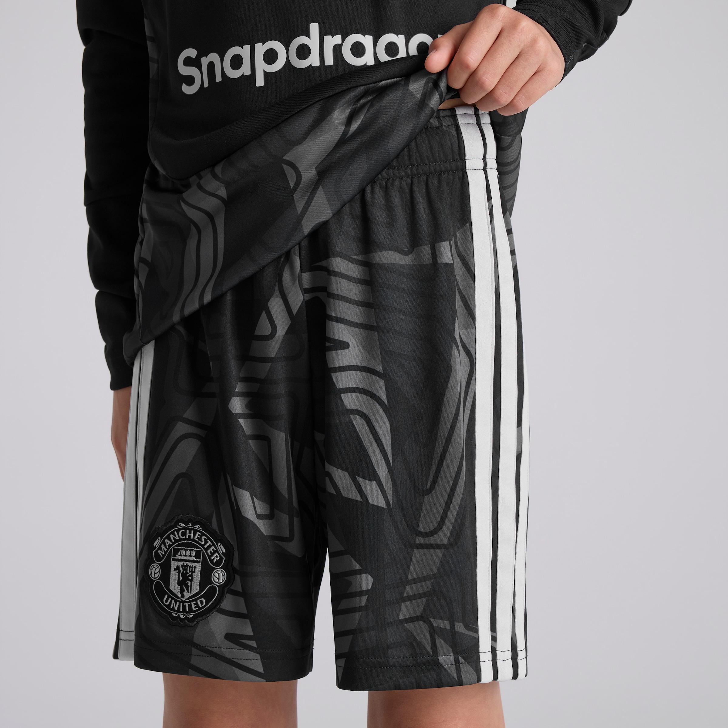 Manchester United Kids 26/27 Home Goalkeeper Shorts Black Noir