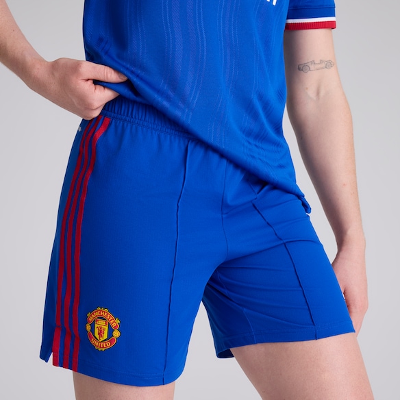 Manchester United Womens 26/27 Away Authentic Shorts Blue Bleu