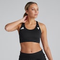 Manchester United x adidas Womens Essentials Aeroready 3-Stripes Sports Bra Black