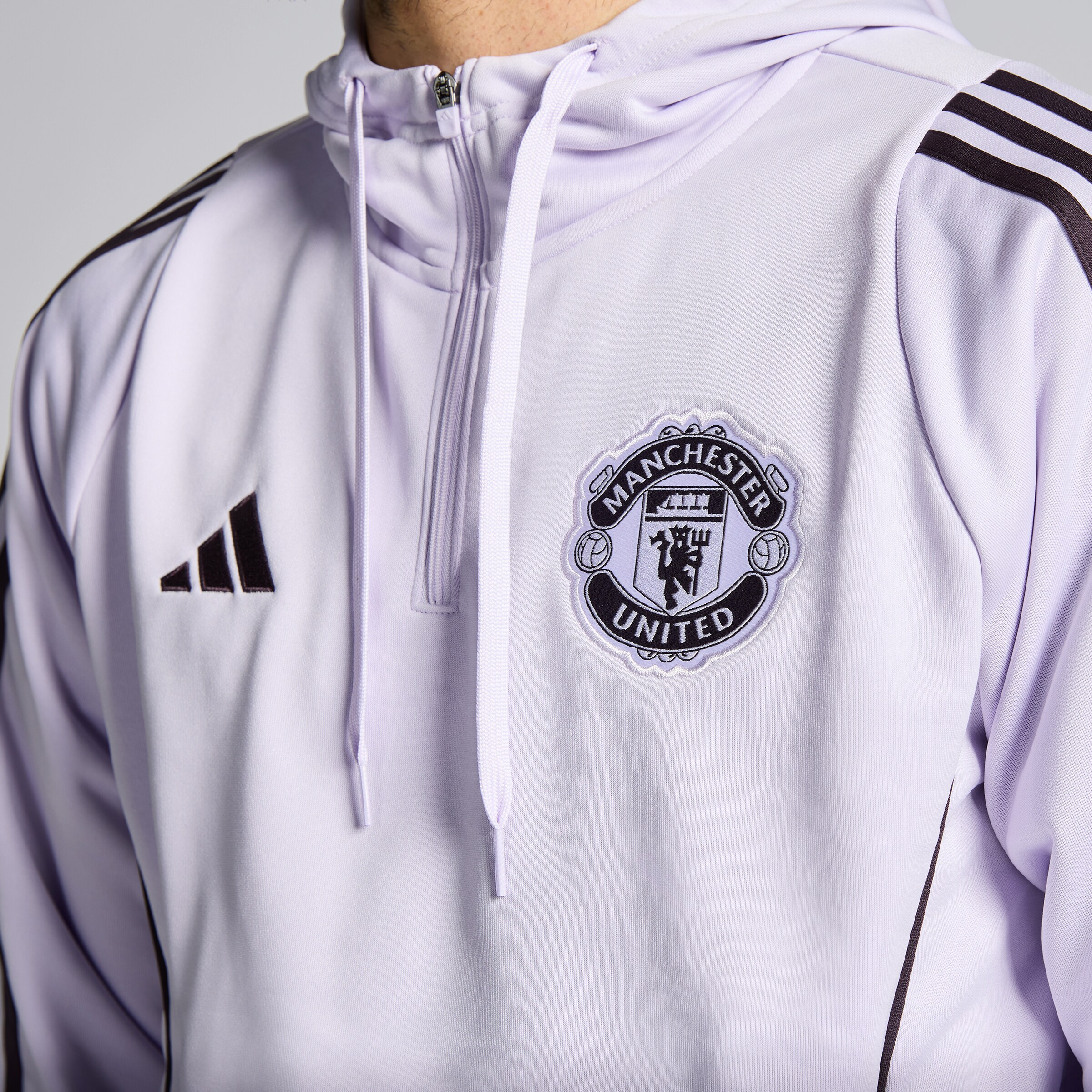 Manchester United Tiro 25 Competition Training Hoodie Purple Detail [6-6]