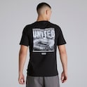Manchester United Mens Old Trafford Back Print T-Shirt Black