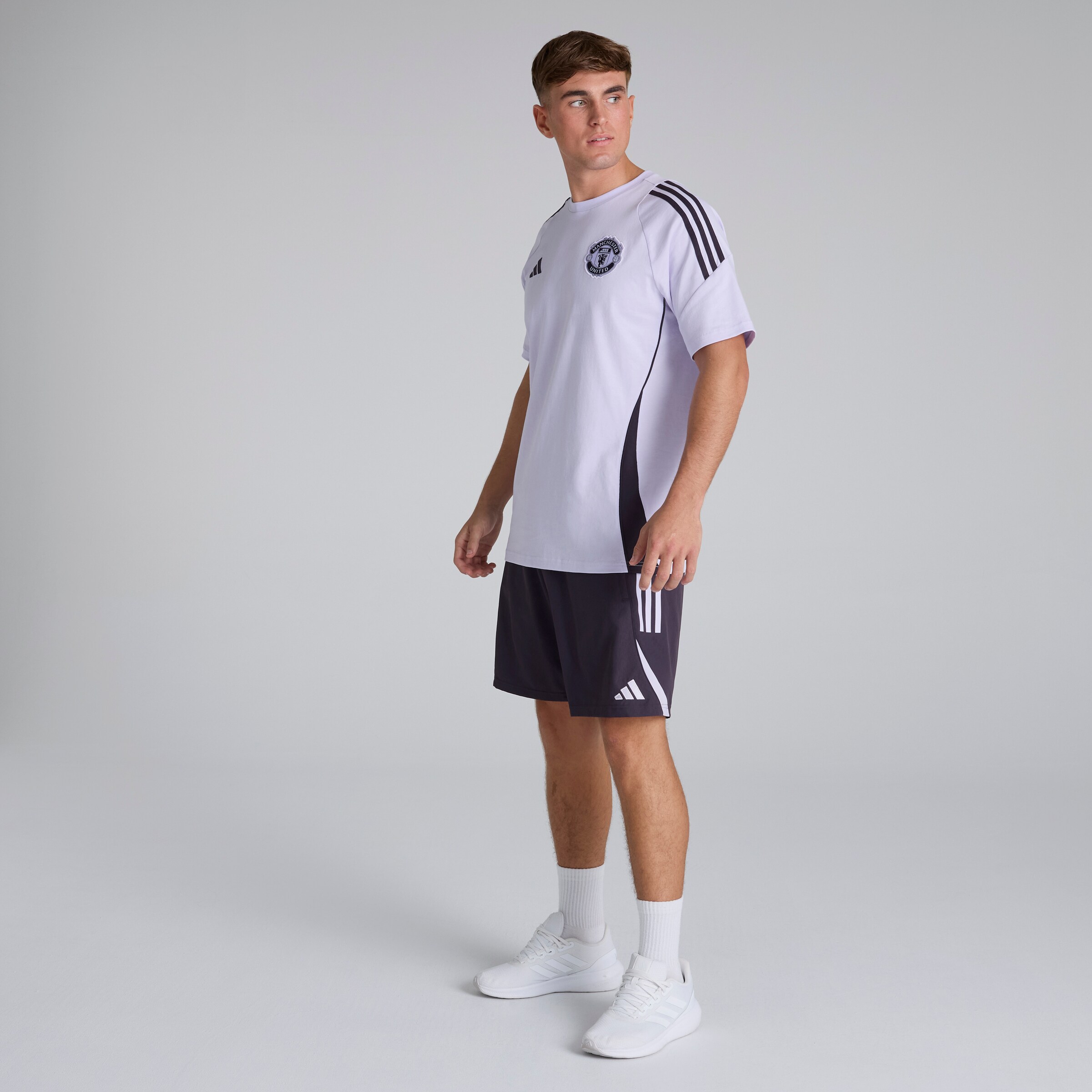 Manchester United Tiro 25 Competition Cotton T-Shirt Purple Detail [3-5]