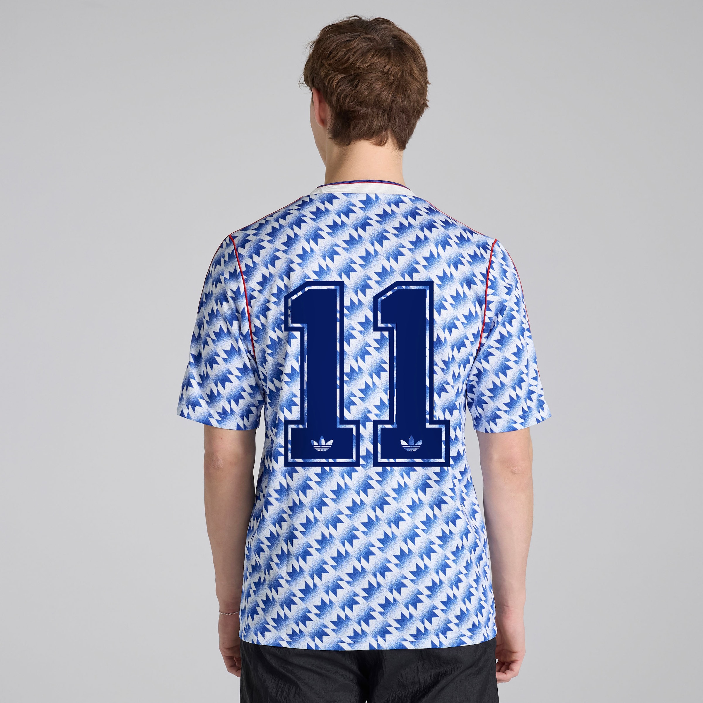 Manchester United x adidas Bringback 90/92 Away 11 Printed Jersey Blue Bleu
