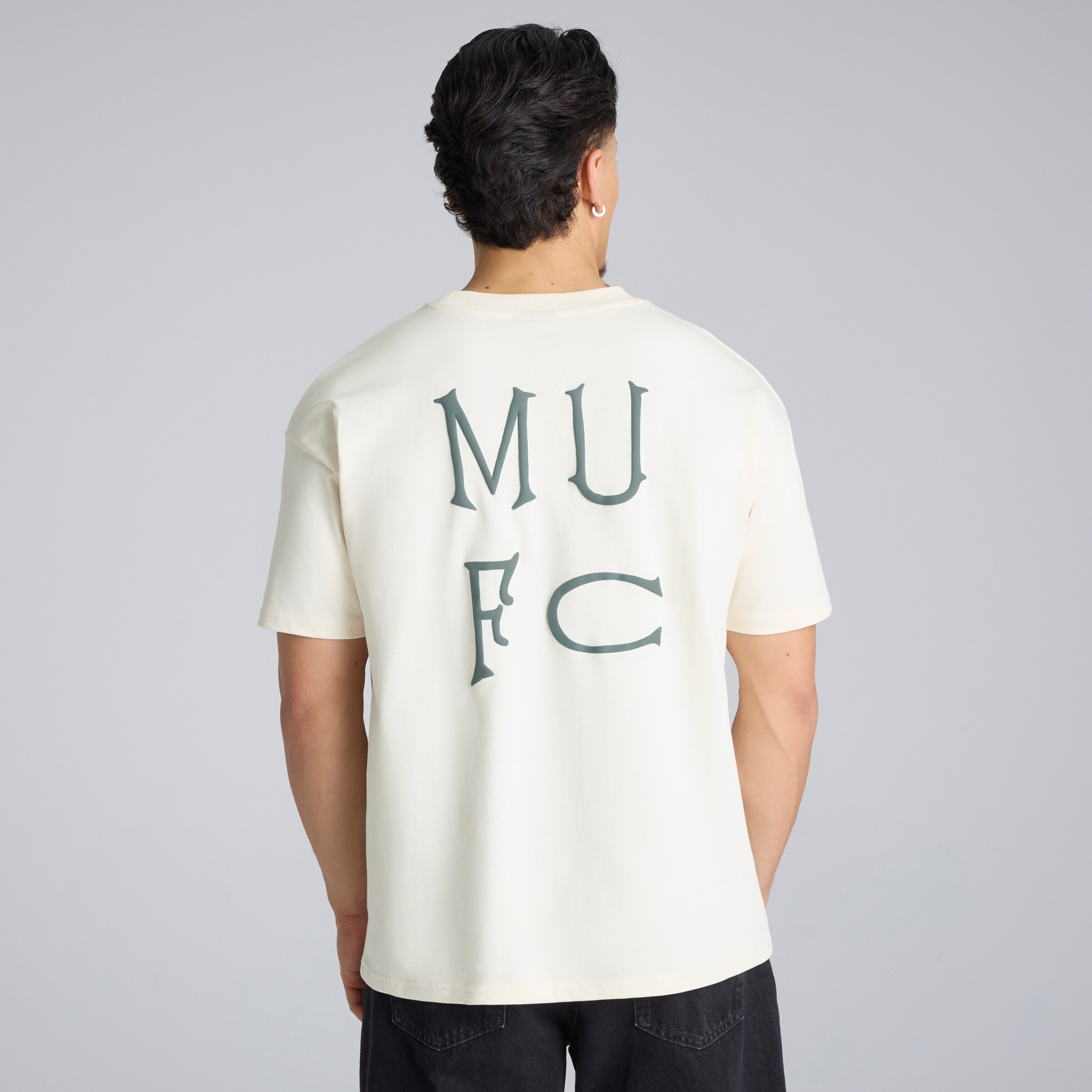 Manchester United Archive T-Shirt Cream Beige Détail [2-5]