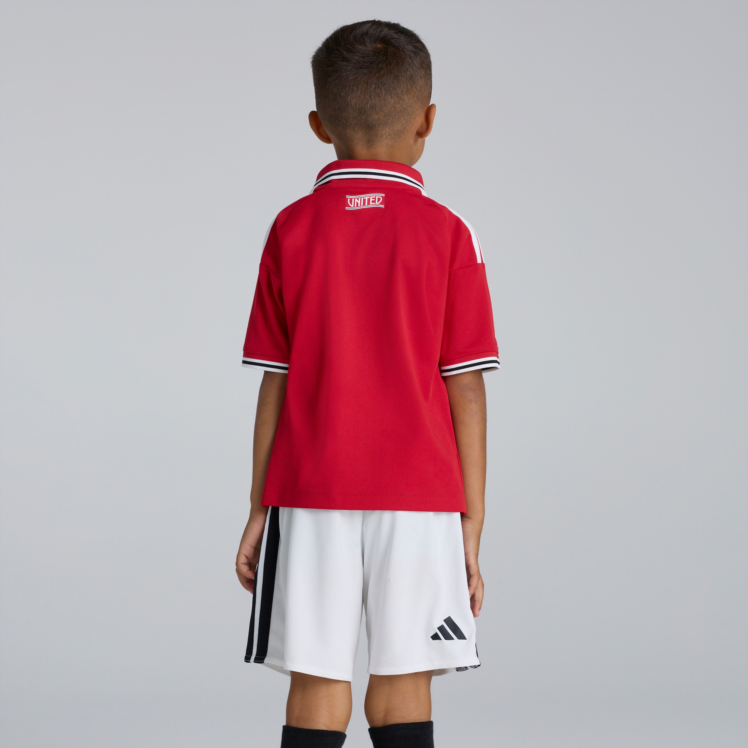 Manchester United Kids 26/27 Home Mini Kit 红色 细节 [2-6]
