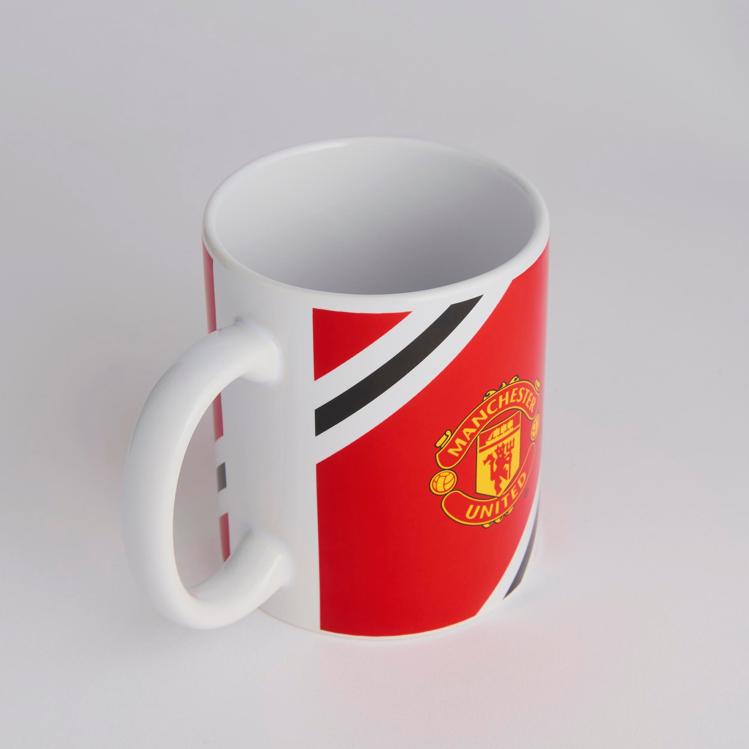 Manchester United Core Stripe Mug Red Detail [3-4]