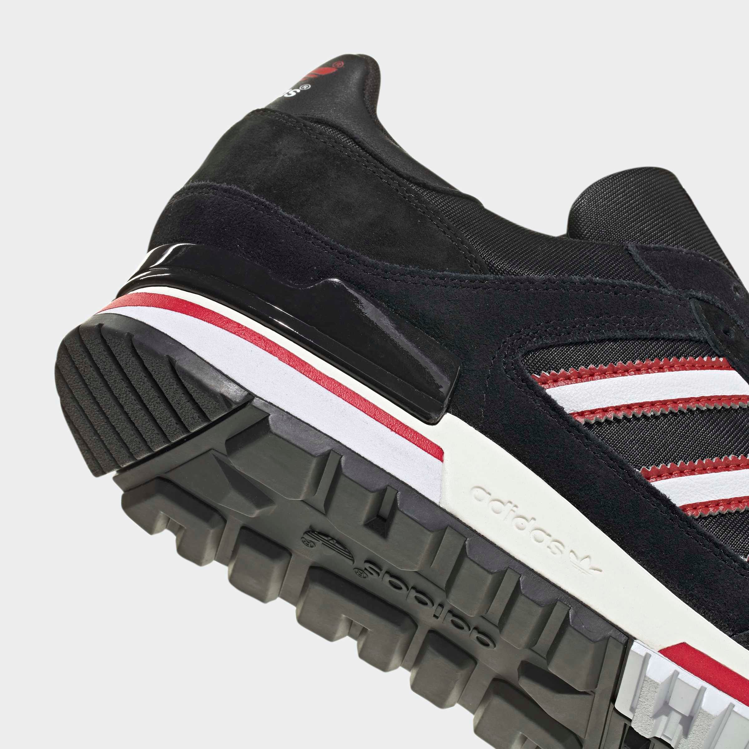 Manchester United x adidas Stone Roses ZX 600 Trainers Black Black Detail [5-8]