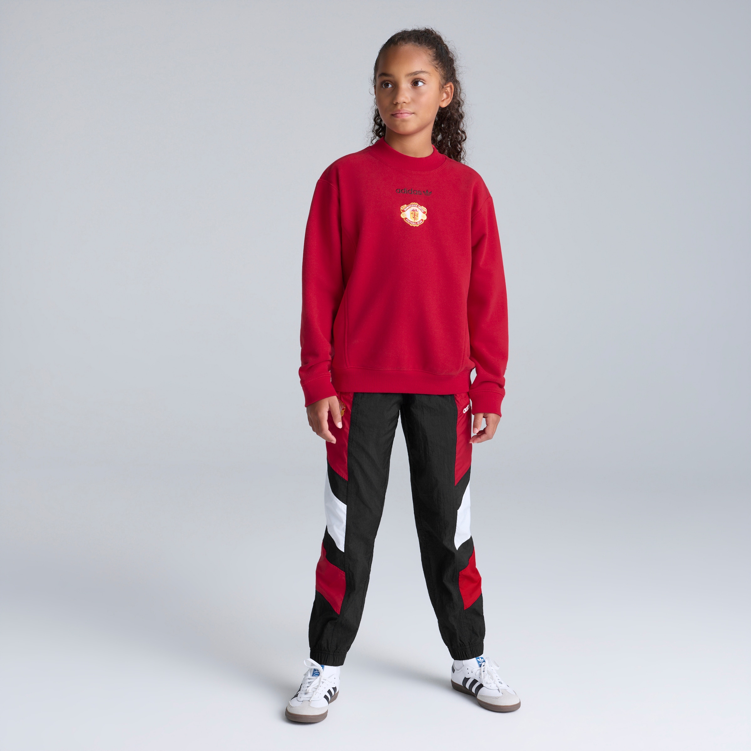Manchester United x adidas Kids EQT Sweatshirt Red Red Detail [3-6]