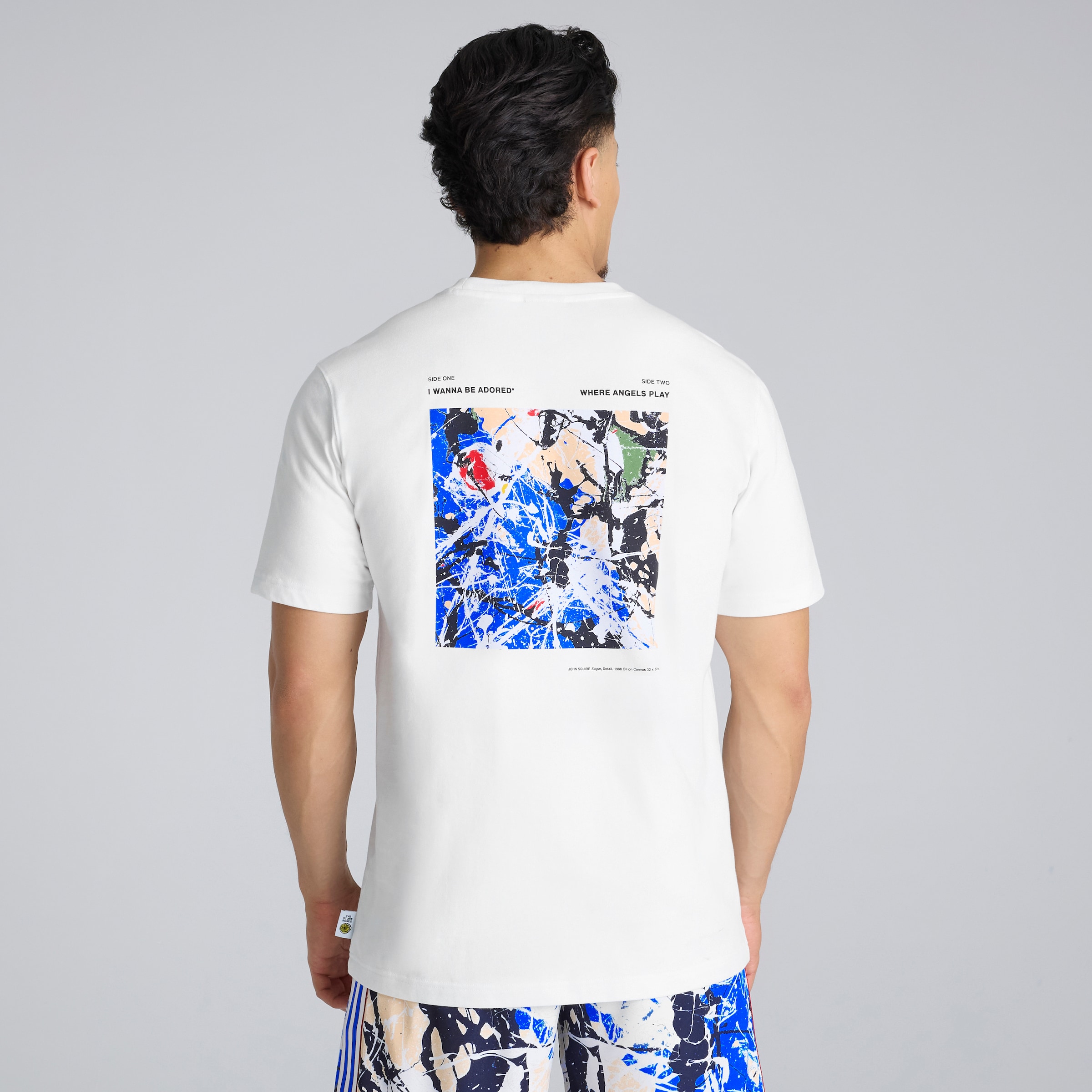 Manchester United x adidas Stone Roses T-Shirt White White