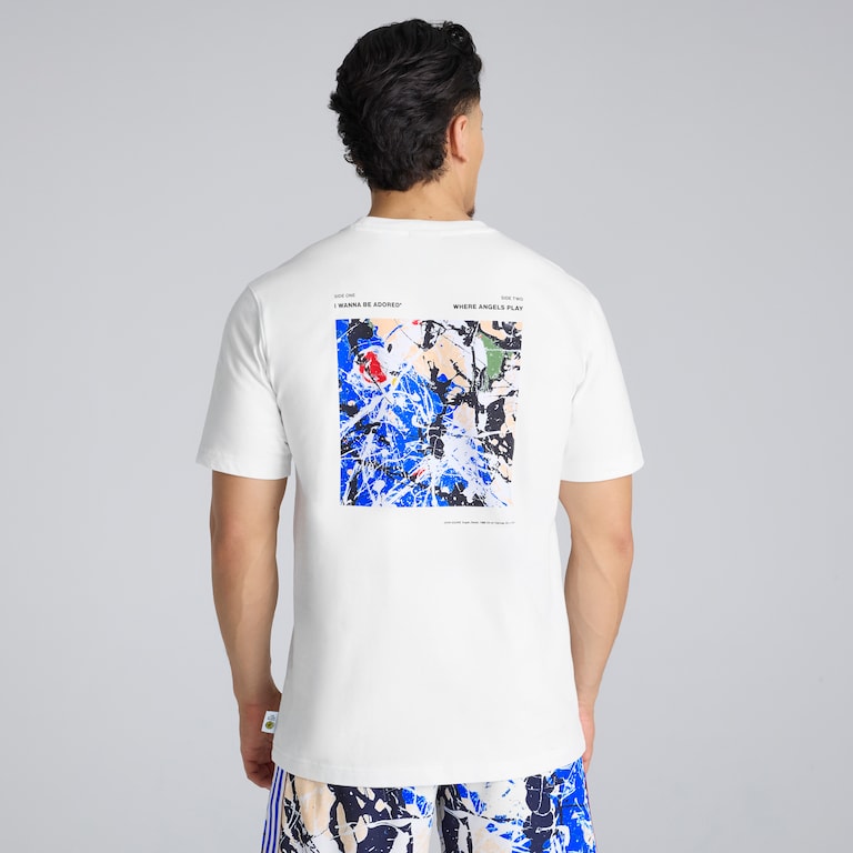 Manchester United x adidas Stone Roses T-Shirt White