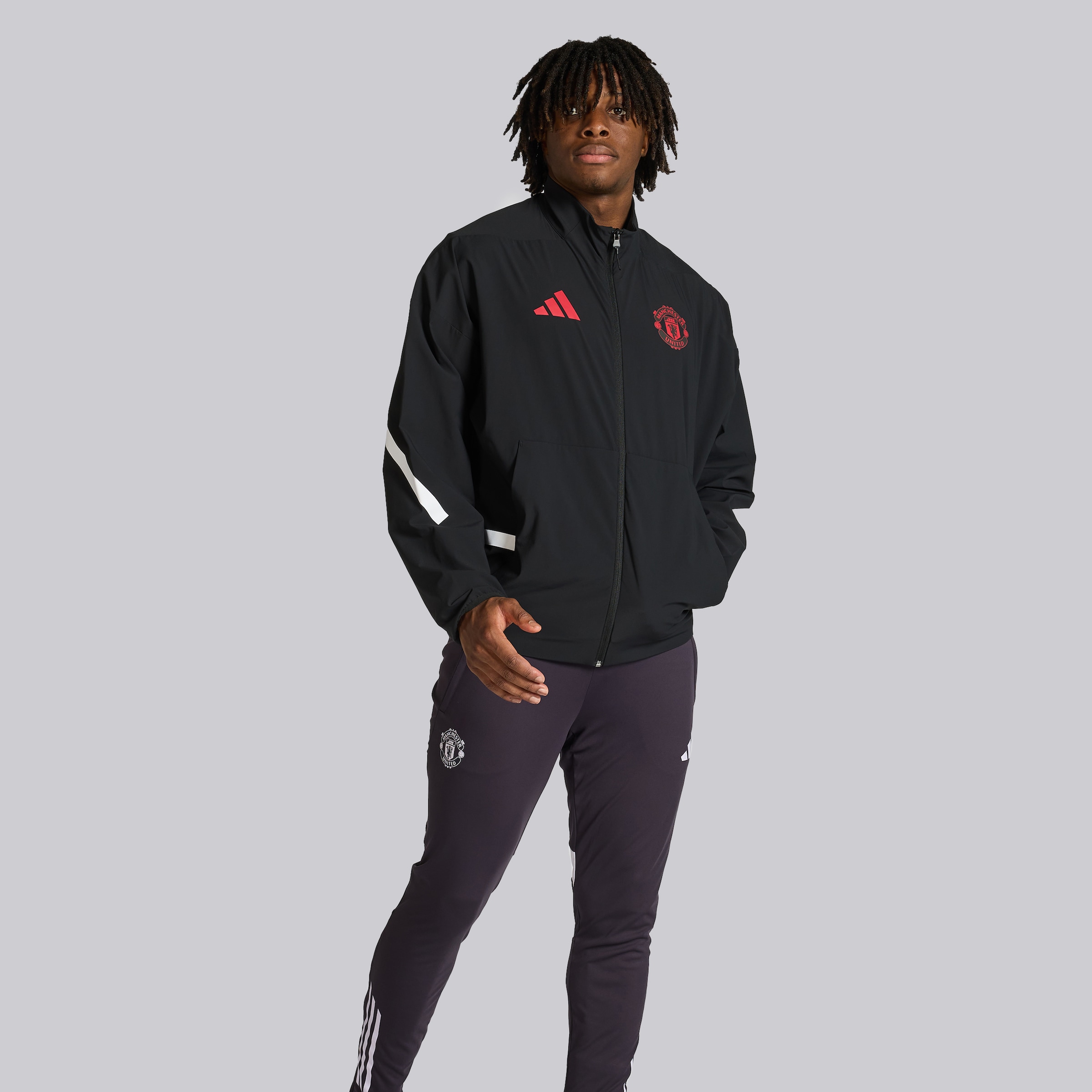 Manchester United Z.N.E. Anthem Jacket Black Detail [3-5]