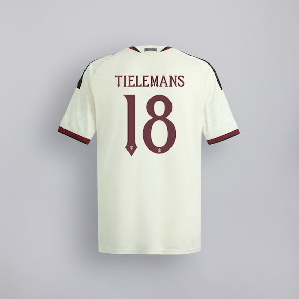 Manchester United 26/27 Away Authentic Jersey with Tielemans 18 UCL Printing & Badge Beige