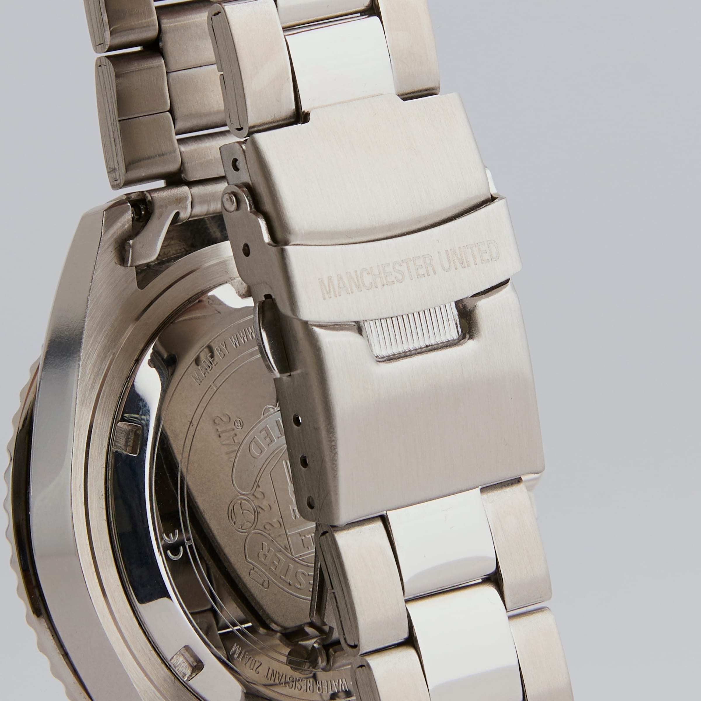 Manchester United Stainless Steel Watch Silver Argent Détail [5-6]