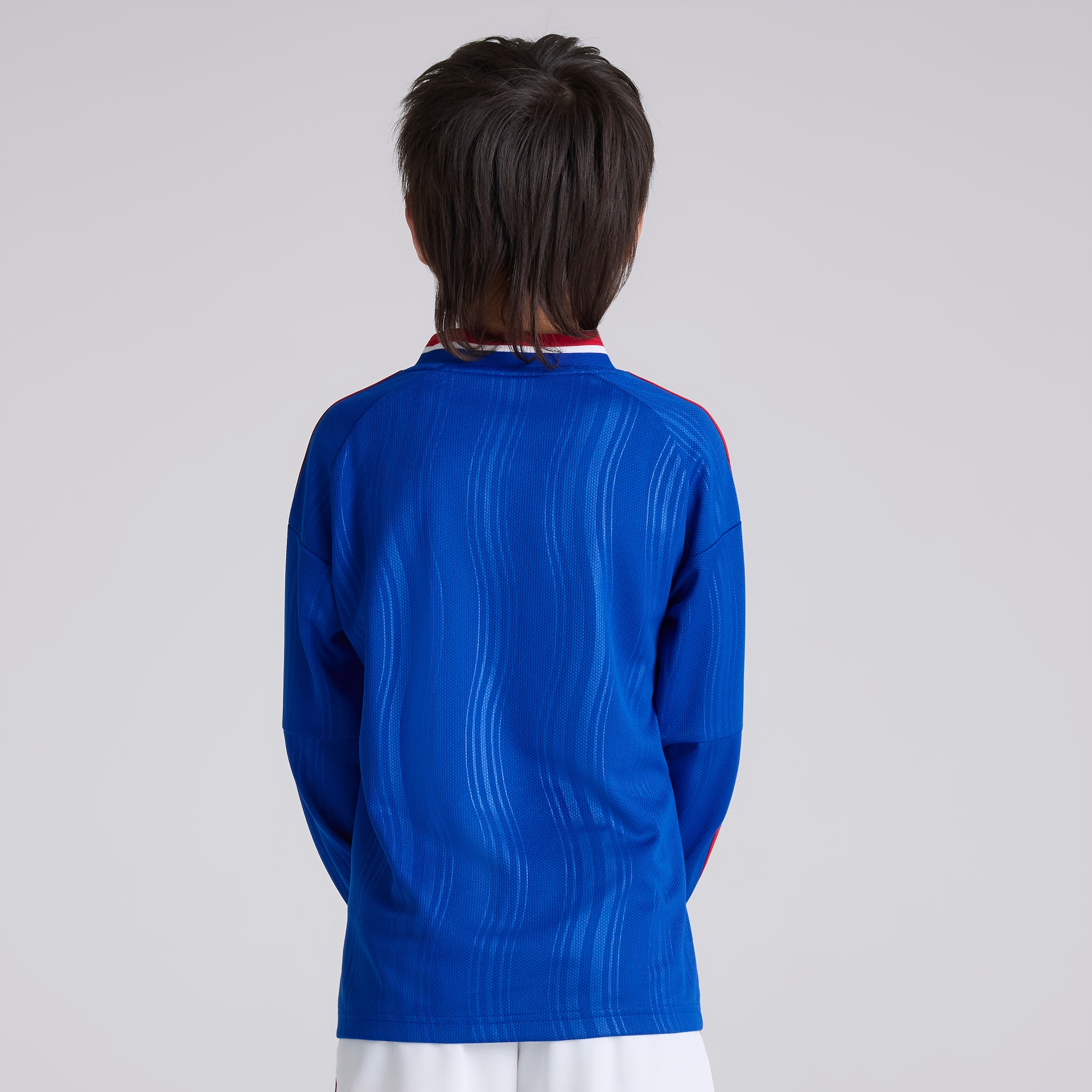 Manchester United Kids 26/27 Away Long Sleeve Jersey Bleu Détail [2-6]