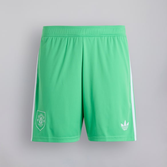 Manchester United 25/26 Kids Goalkeeper Shorts Green Green