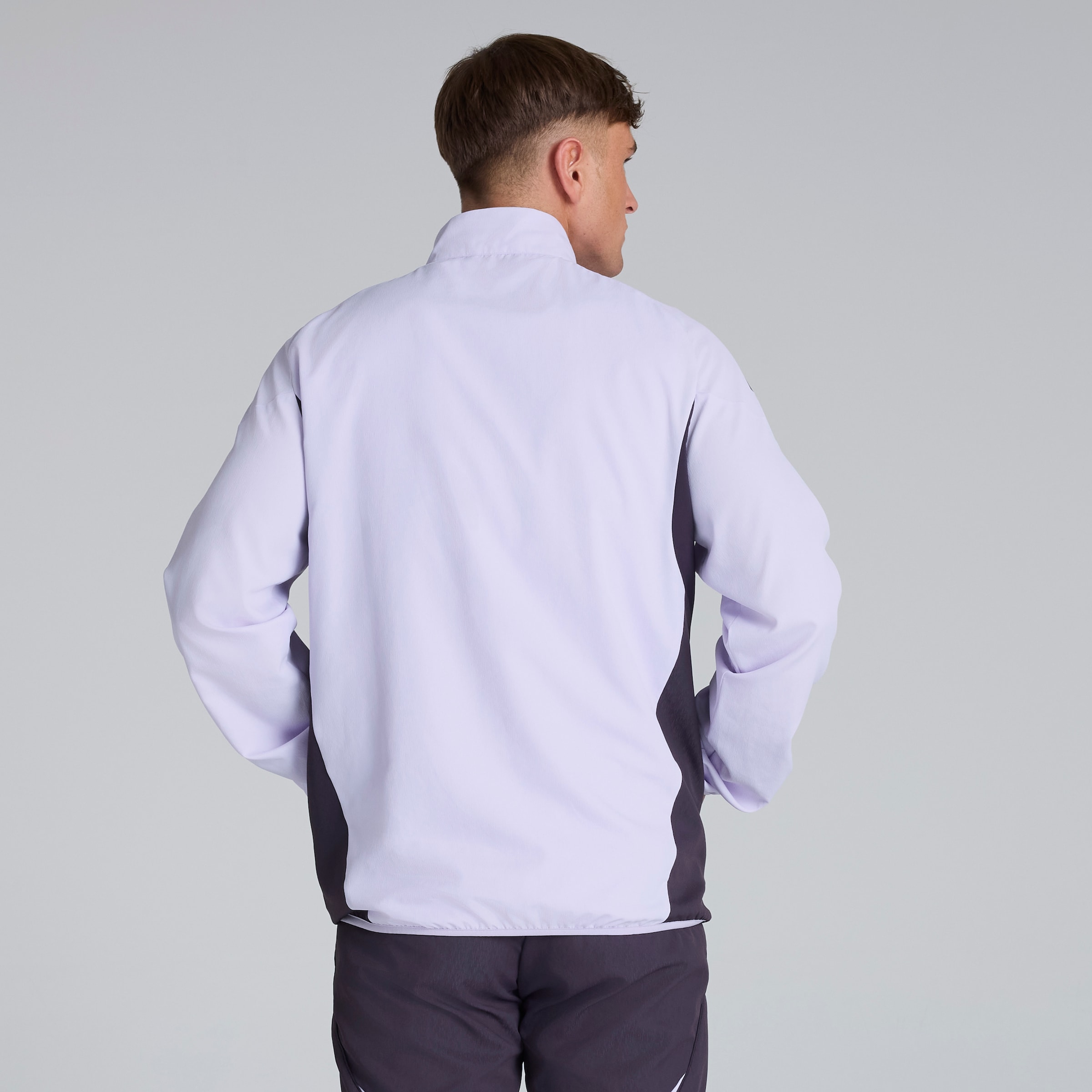 Manchester United Tiro 25 Competition Presentation Jacket Purple Detail [2-5]