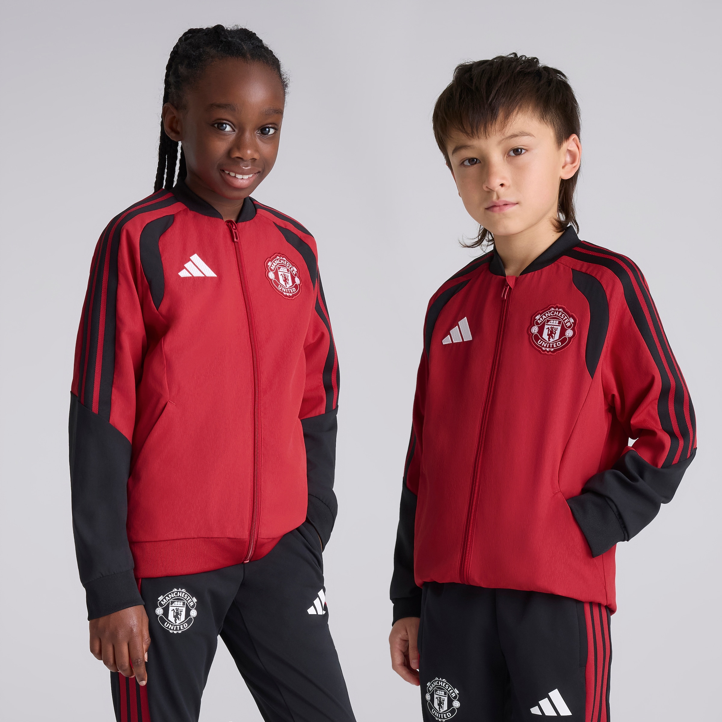 Manchester United Kids 26/27 Training Tiro Presentation Jacket Red Red