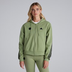 Manchester United x adidas Womens Future Icons 3-Stripes Full Zip Hoodie Green