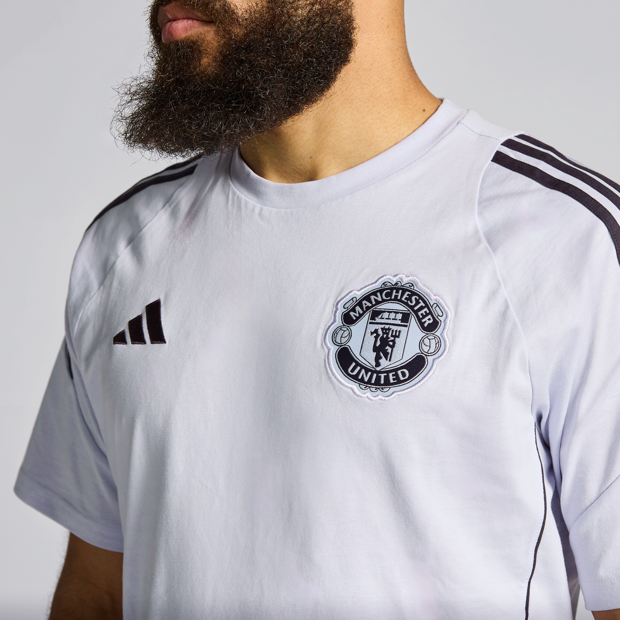 Manchester United Tiro 25 Competition Cotton T-Shirt Purple Detail [5-5]