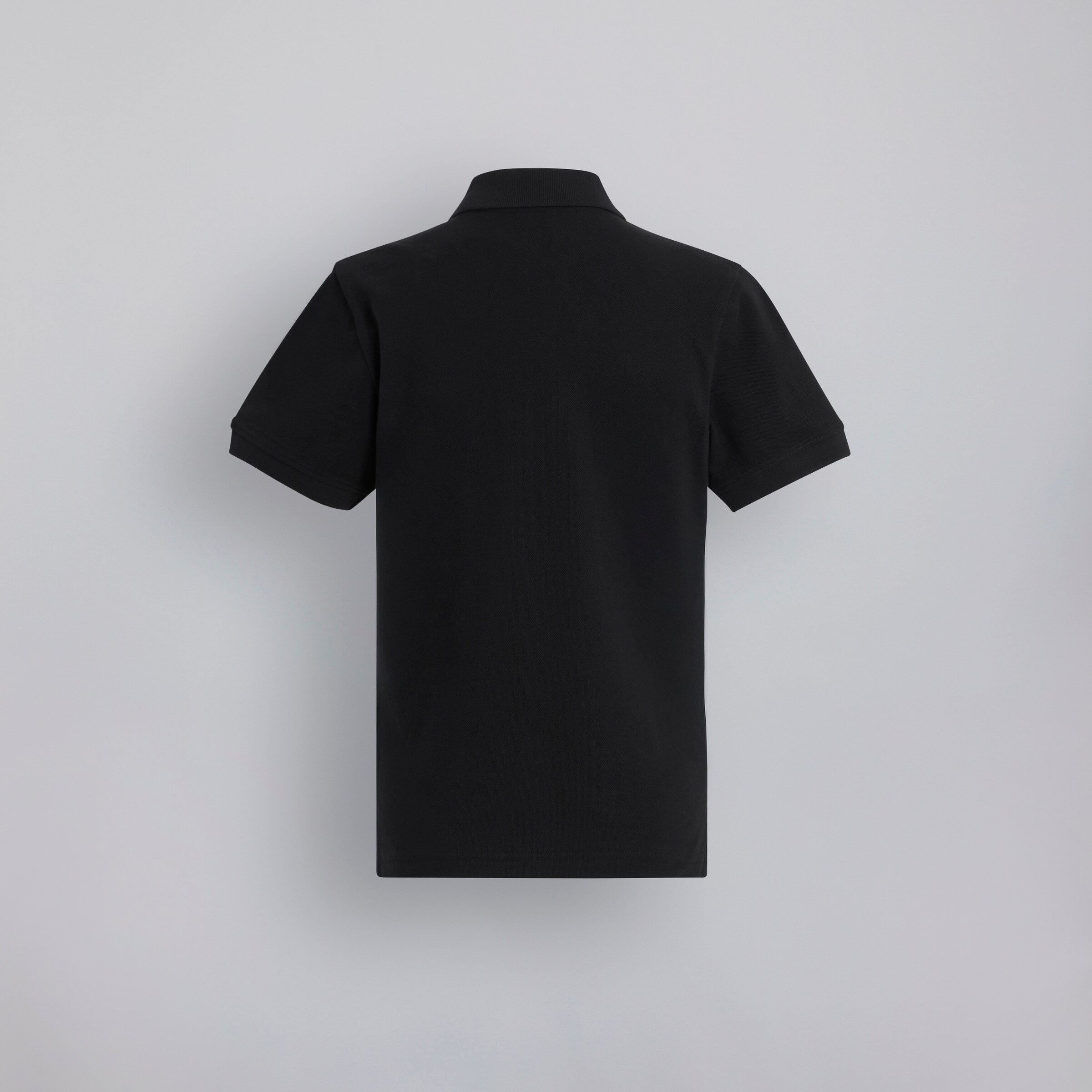 Manchester United Kids Devil Essentials Polo Shirt Black Noir Détail [2-2]