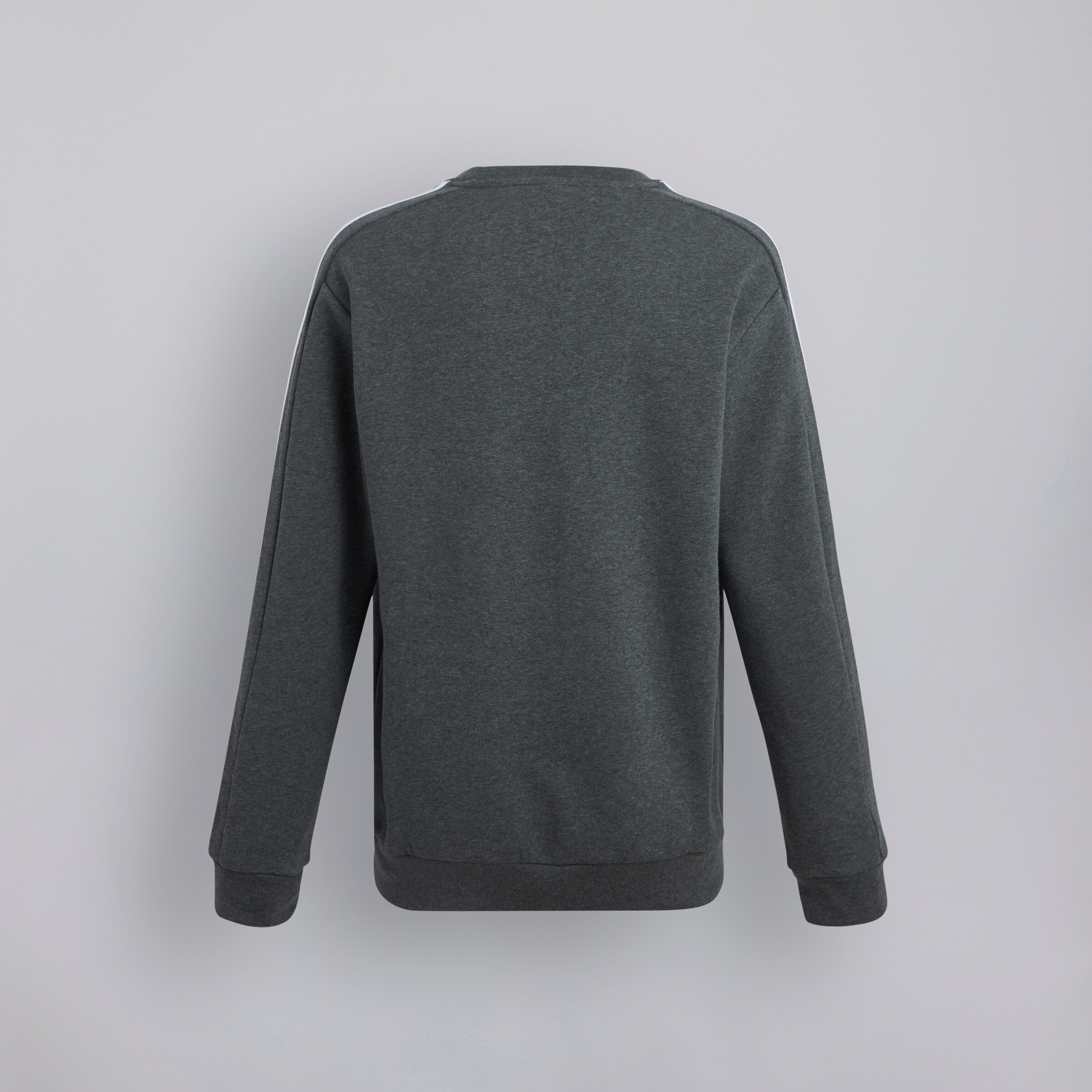 Manchester United x adidas Mens Essentials Fleece 3-Stripes Sweatshirt Grey Détail [7-7]