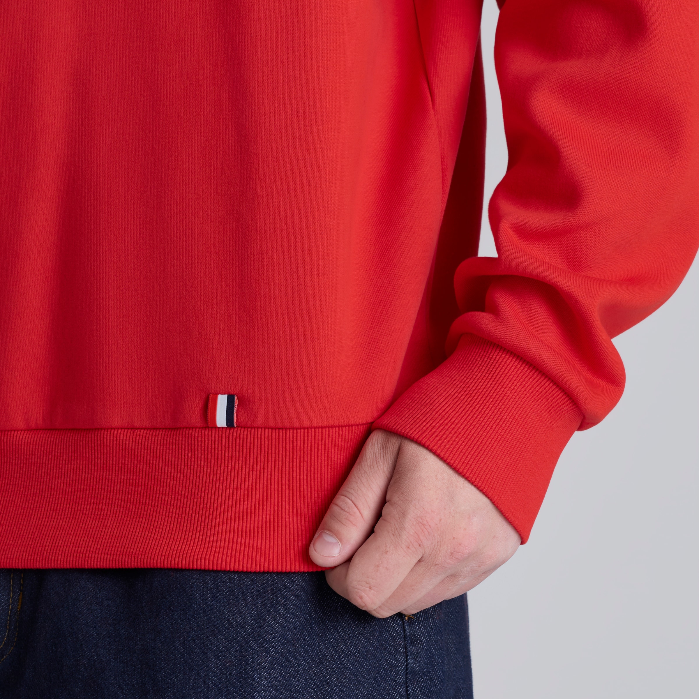 Manchester United Club Colours Sweatshirt Red Rouge Détail [4-5]