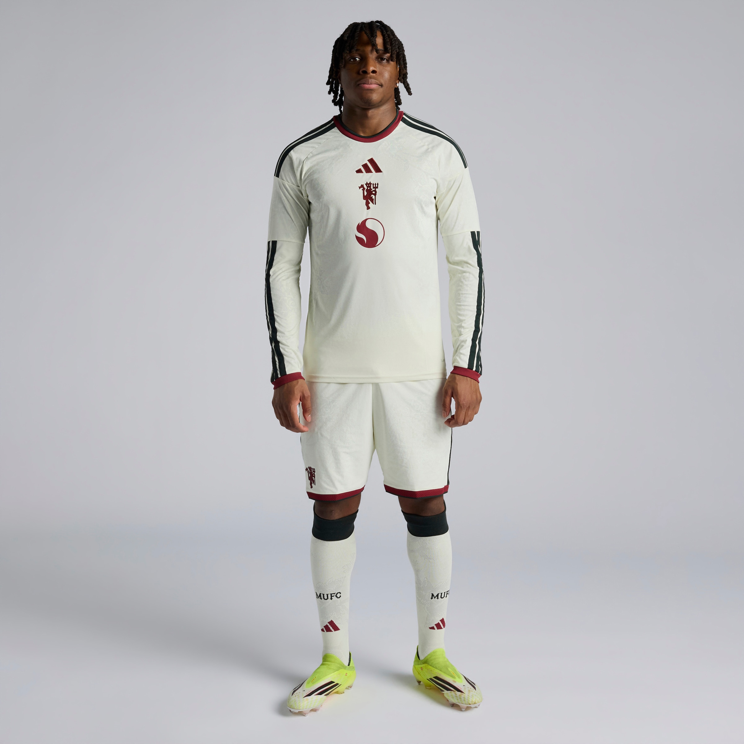 Manchester United 26/27 Third Long Sleeve Jersey Beige 세부 사항 [3-5]