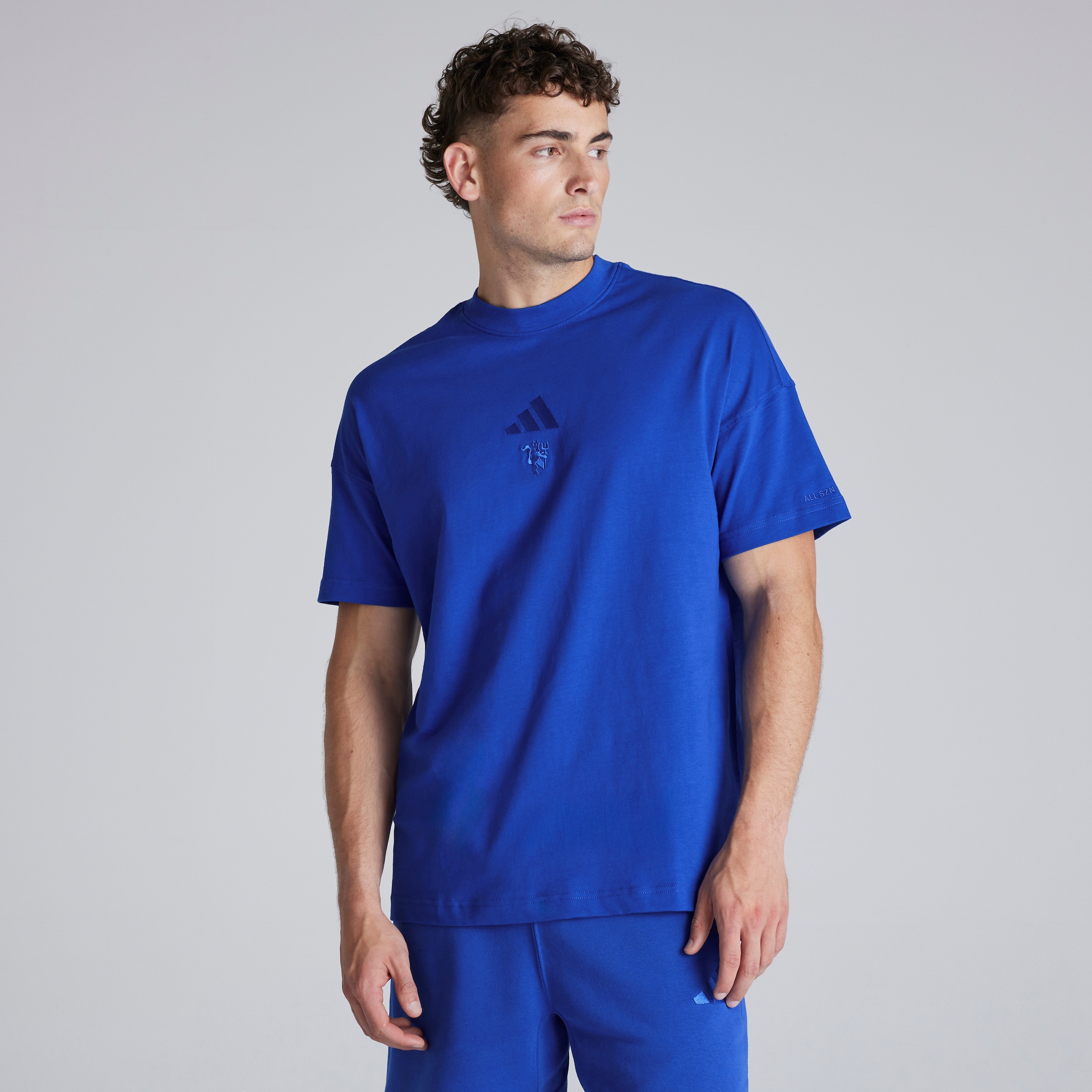 Buy Manchester United x adidas ALL SZN T-Shirt Blue