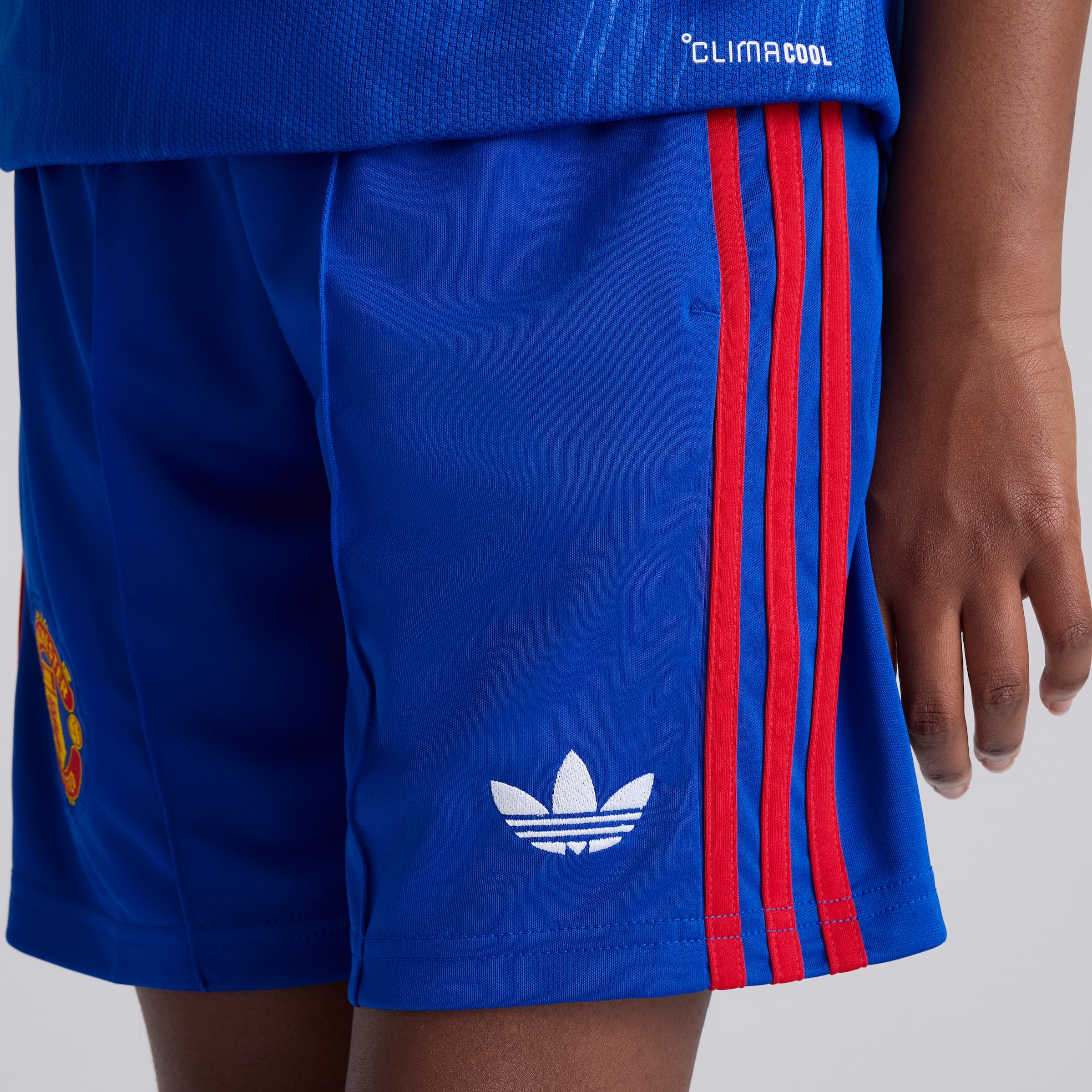 Manchester United Kids 26/27 Away Shorts Blue 蓝色 细节 [5-5]