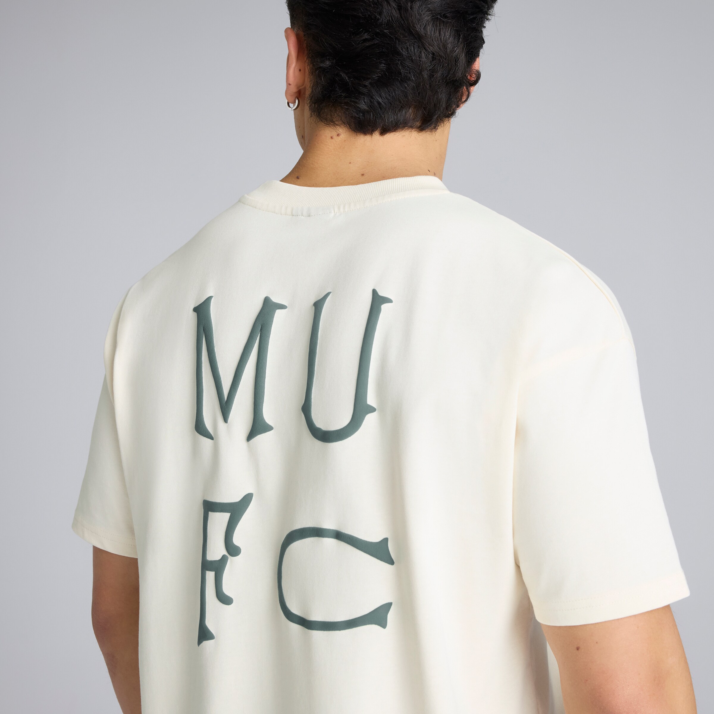 Manchester United Archive T-Shirt Cream Beige Détail [5-5]