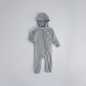 Manchester United x adidas Infant Essentials 3-Stripes French Terry Bodysuit Grey Marl