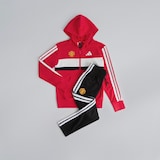 Manchester United x adidas Kids Essentials Tiberio 3-Stripes French Terry Tracksuit Red/Black