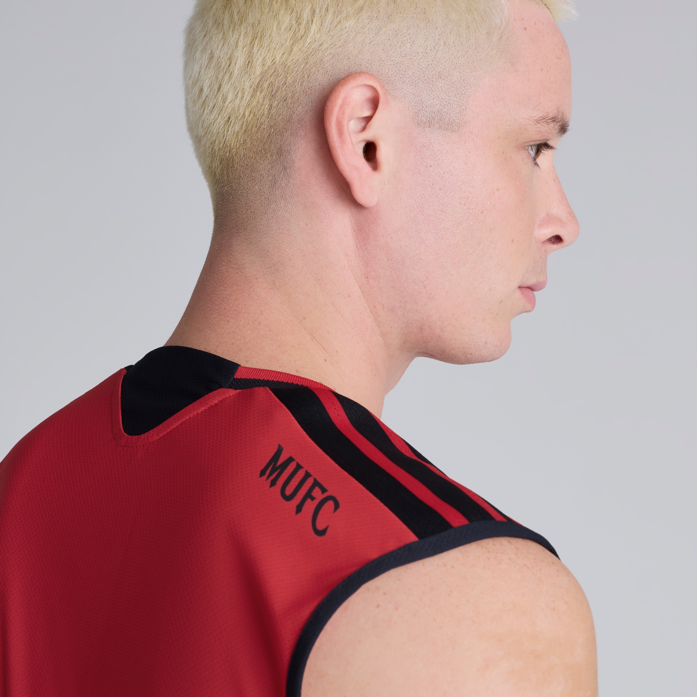 Manchester United 26/27 Training Tiro Authentic Sleeveless Jersey Red Red Detail [6-6]