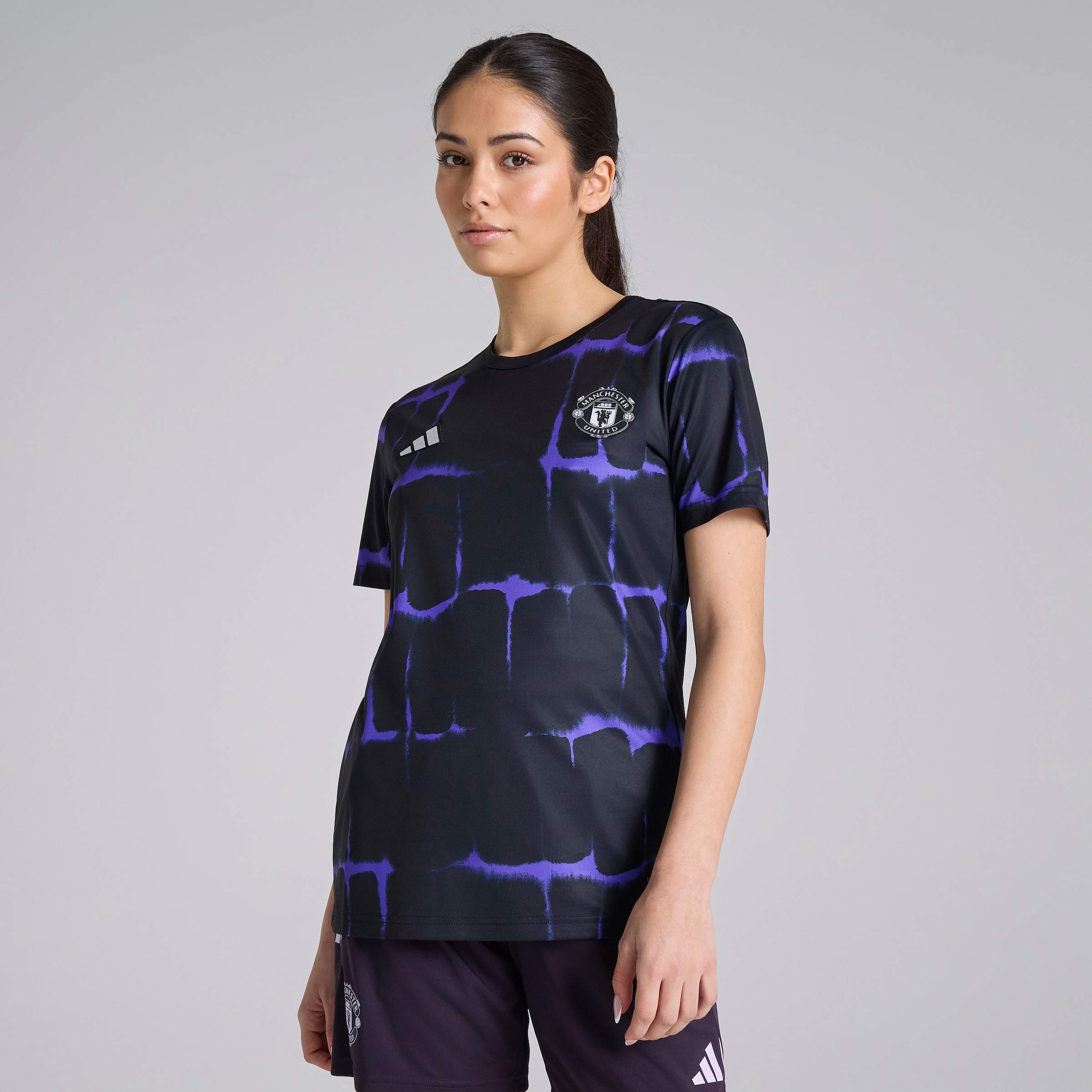 Manchester United Womens Pre Match Jersey Purple Purple