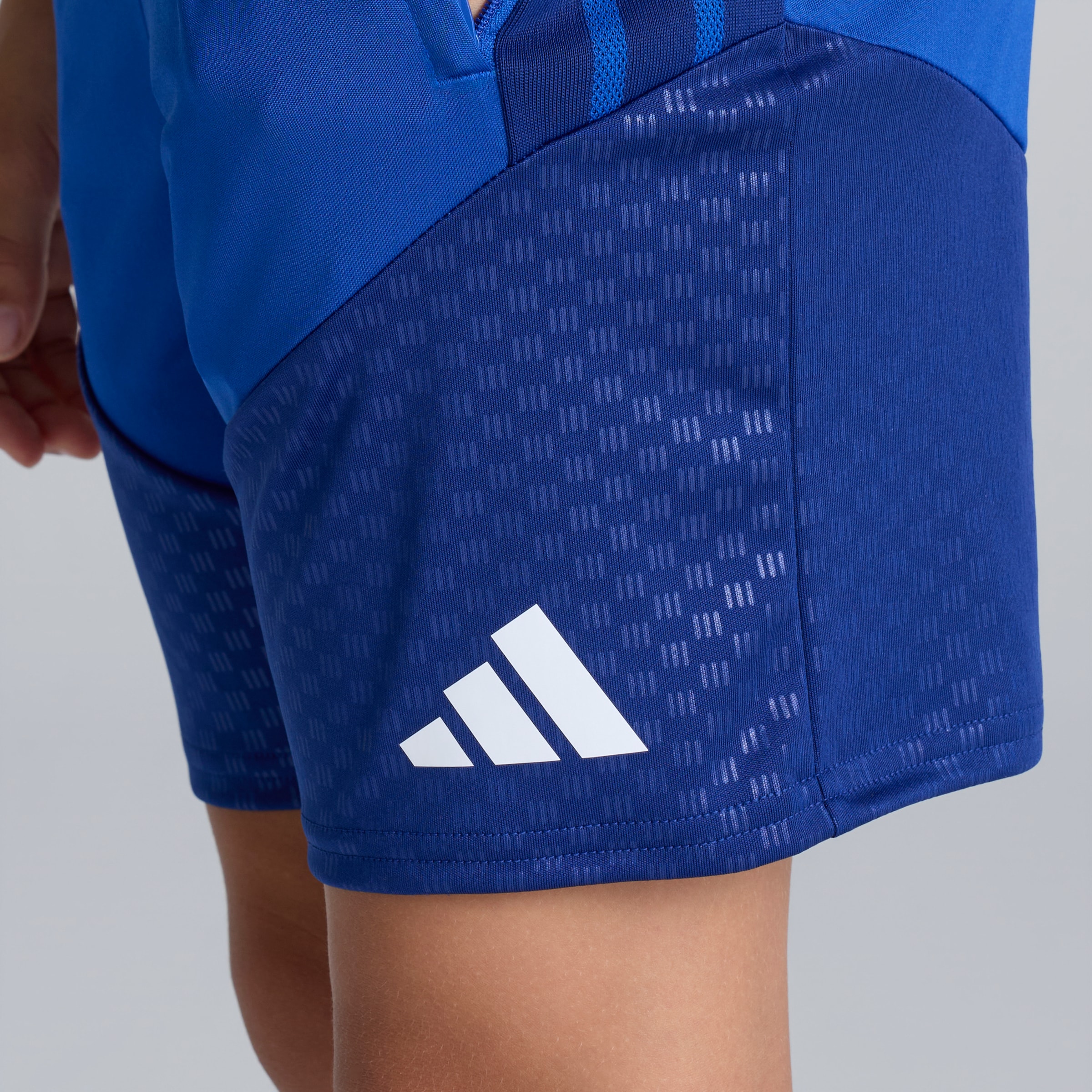 Manchester United Kids 26/27 Cup Training Tiro Shorts Blue 蓝色 细节 [4-5]