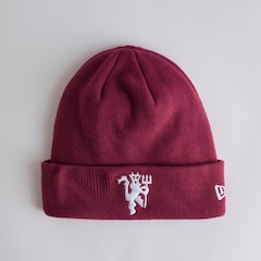 Manchester United x New Era Seasonal Cuff Beanie Burgundy