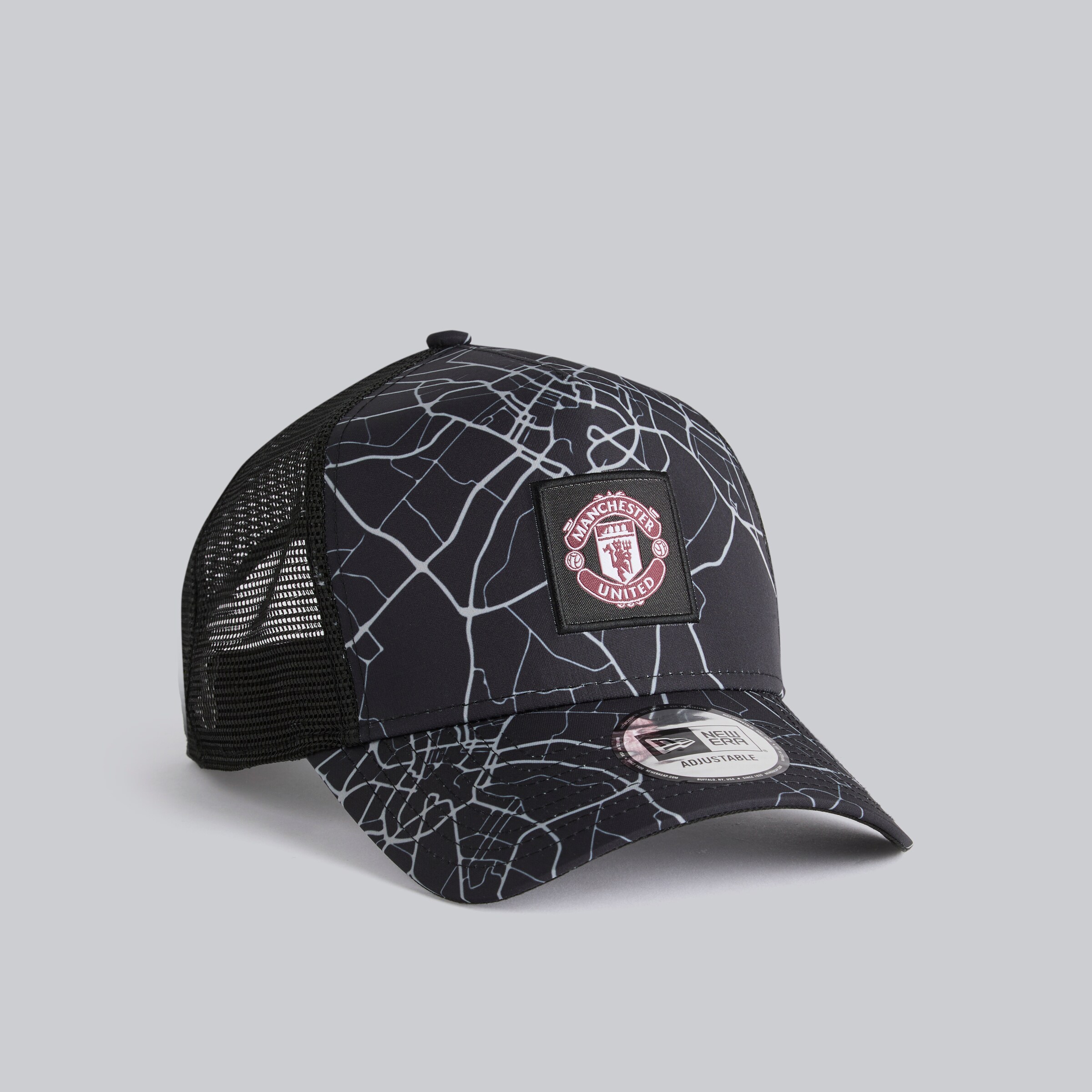 New Era Manchester United Trucker Cap | Adjustable Snapback Mit Mesh, Iridescent