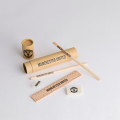 Manchester United Stationery Tube Set Brown
