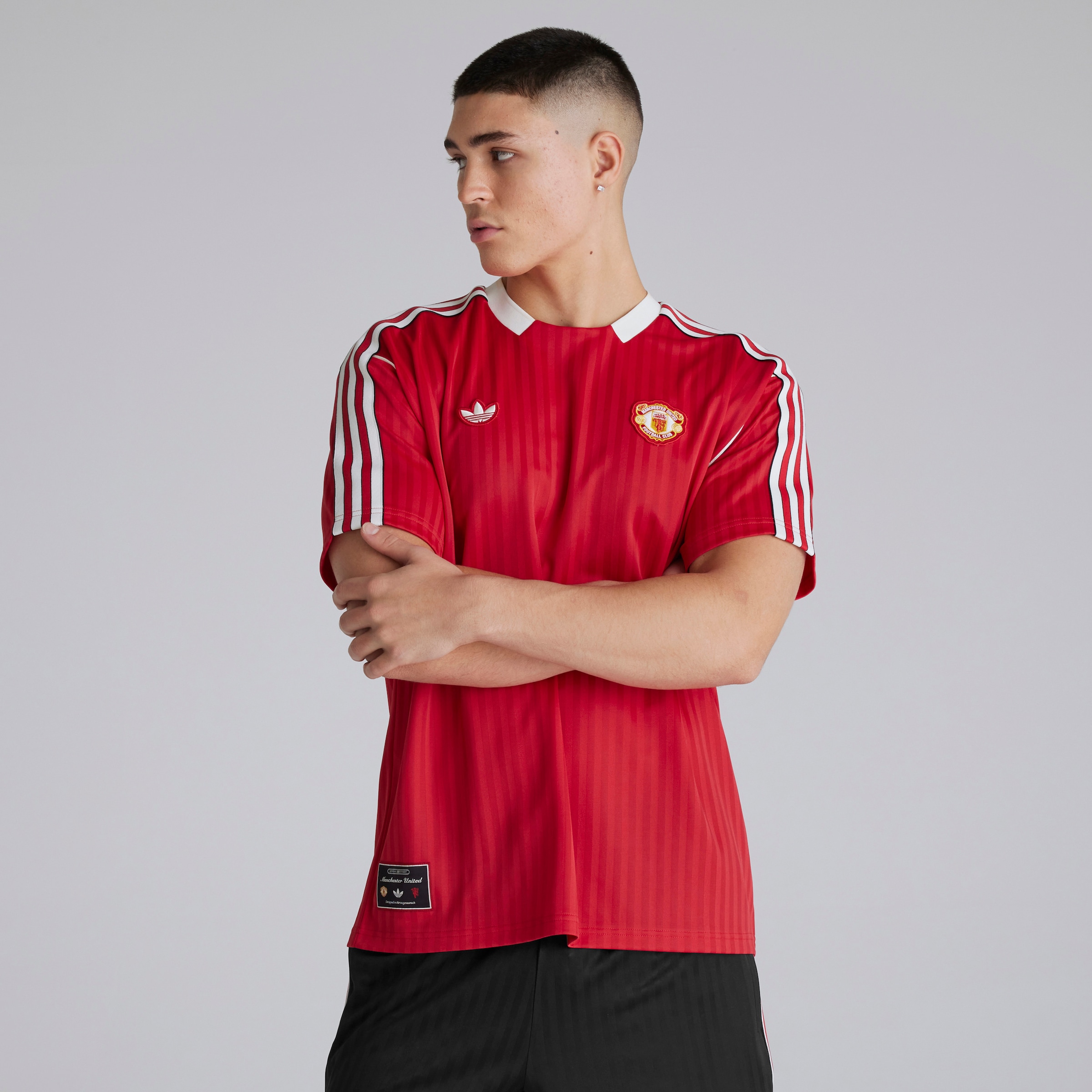Buy Manchester United x adidas Terrace Icons Jersey Red