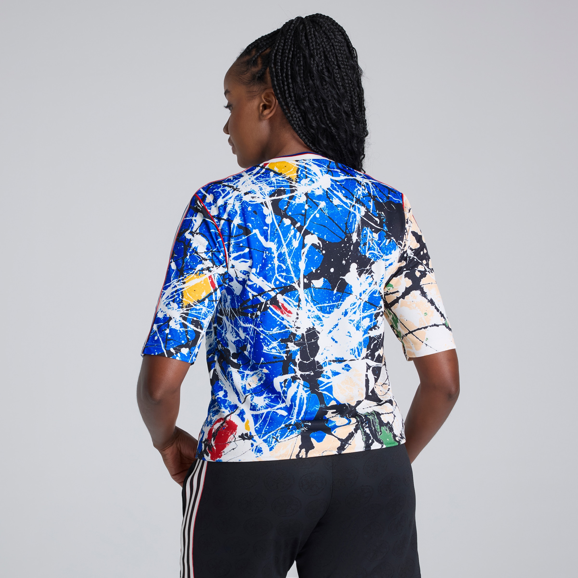 Manchester United x adidas Stone Roses Jersey Blue Multi Detail [7-7]