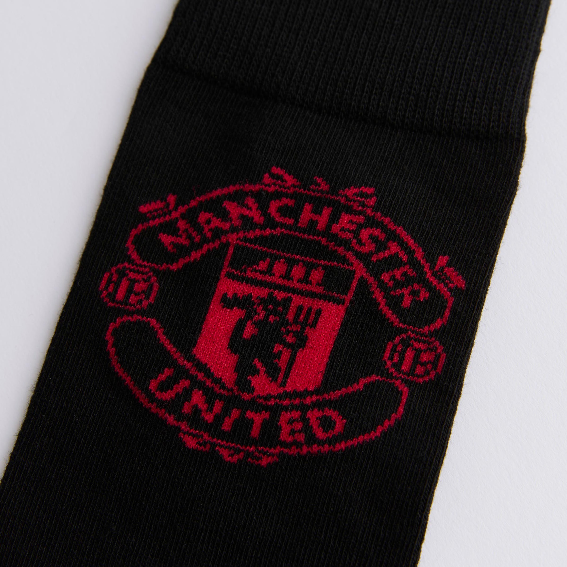 Manchester United Match Day Lucky Socks Black Black Detail [3-4]