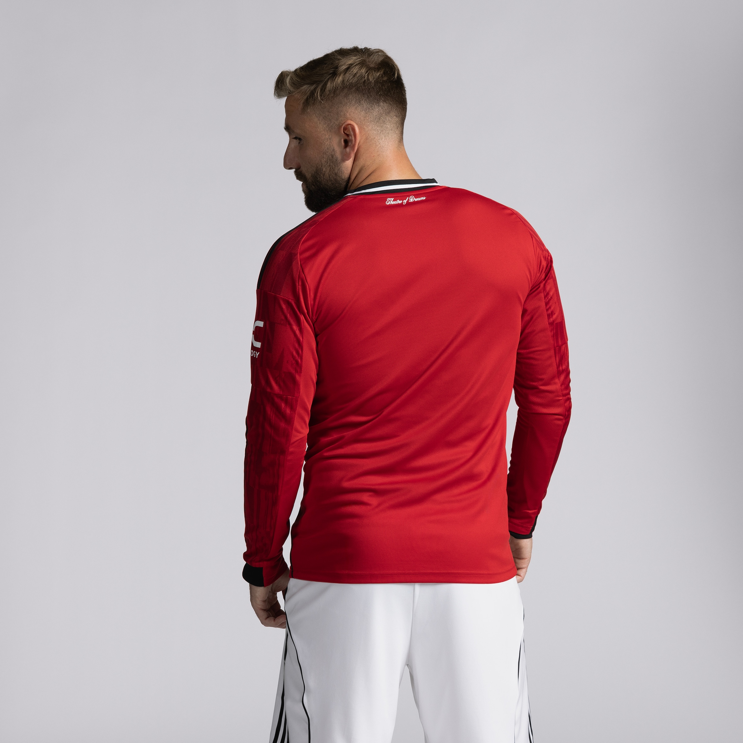 Manchester United 25/26 Home Long Sleeve Jersey 빨간색 세부 사항 [2-5]
