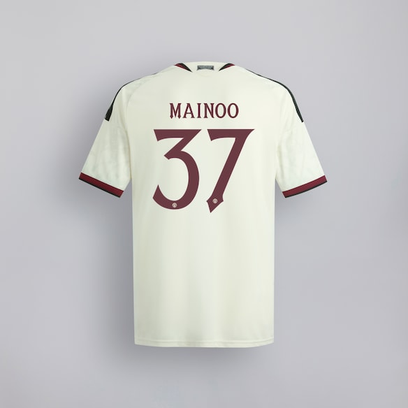 Manchester United 26/27 Third Authentic Jersey with Mainoo 37 UCL Printing & Badge Beige