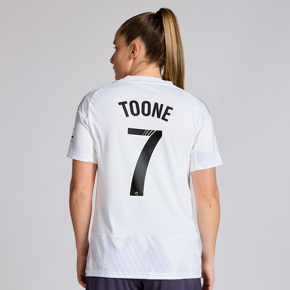 Manchester United 25/26 Away Jersey Womens with Toone 7 WSL Printing Red