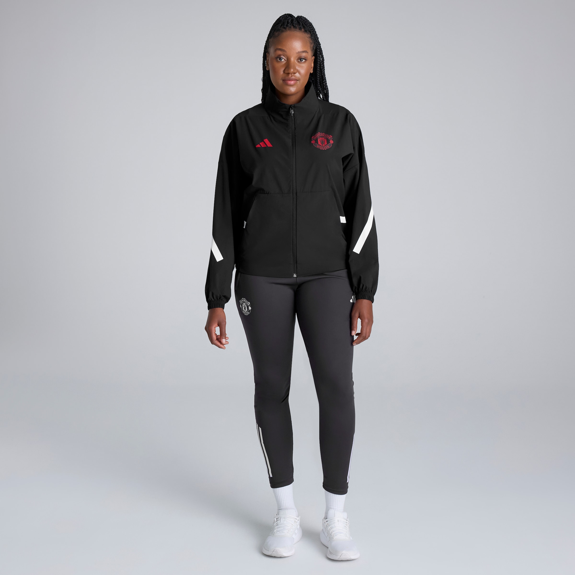 Manchester United Z.N.E. Anthem Jacket Noir Détail [3-6]